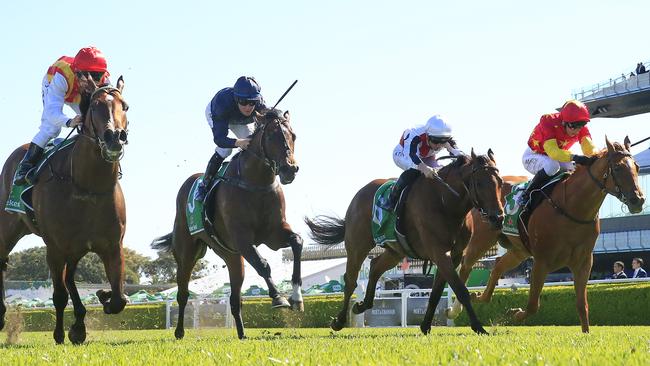 Three of the first four across the line in the Stan Fox will run in the Bondi Stakes. Picture: Getty Images