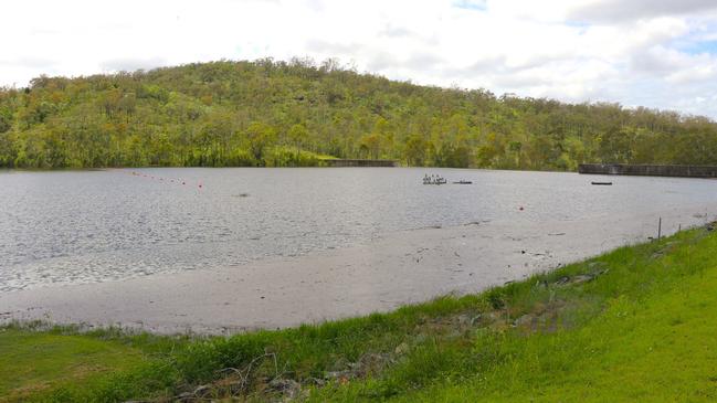 The Mount Morgan No.7 Dam has reached 90 per cent capacity. Photo taken on January 7 2024.