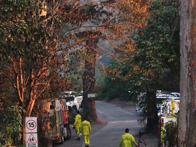 Photos from the ruins of Binna Burra Lodge in the hinterland after devastating bushfires. Photo: Andrew Wills