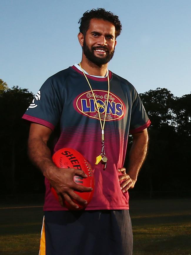 Lions seniors coach Aaron Davey. PICTURE: BRENDAN RADKE.