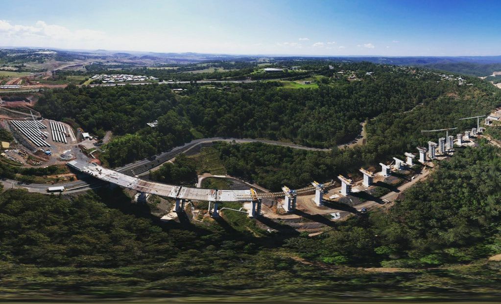 The Toowoomba Second Range Crossing viaduct.