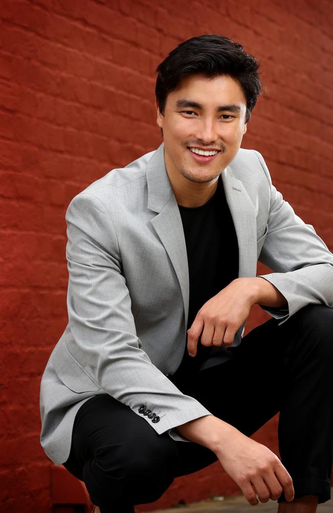 Spider-Man actor Remy Hii pictured in Sydney ahead of his Spider-Man film being released on DVD. Picture: Toby Zerna