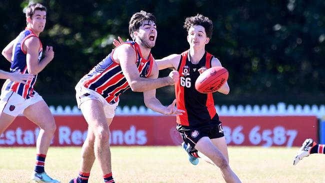 Wilston Grange player Kieran MichelettiQAFL colts Redland-Victoria Point v Wilston Grange.Saturday June 15, 2024. Picture, John Gass