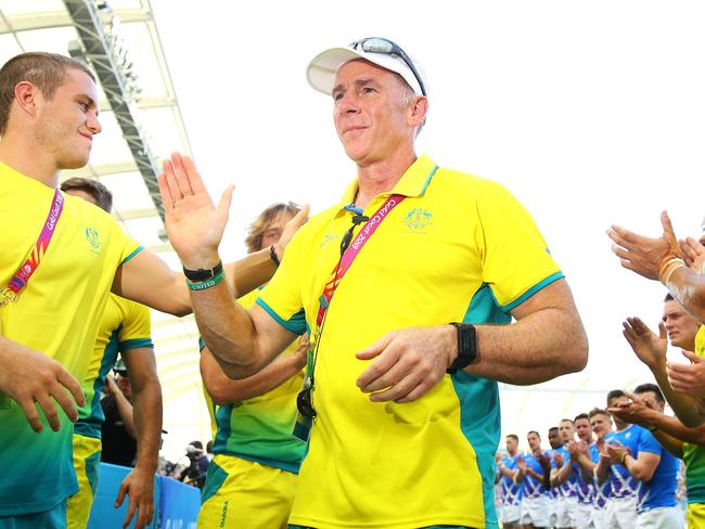 Andy Friend after his last game in charge of the sevens team.