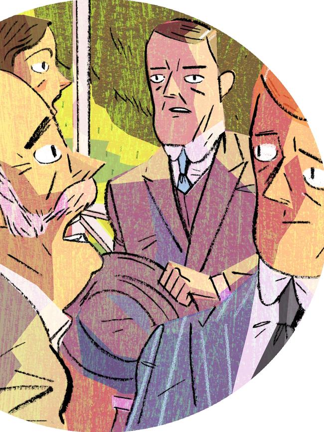 ‘The first meeting between Cosgrove Harden and his uncle was the most tremendous nervous strain of my life.’ Illustration: Tom Jellett