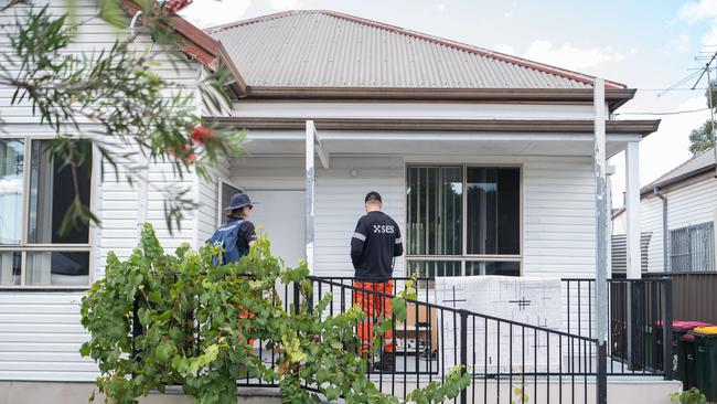 The NSW State Emergency Service (SES) unit is conducting a door-to-door search for a missing boy in Auburn. : Picture: NCA NewsWire / Flavio Brancaleone