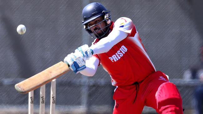 Althaf Nizam in action for Preston.