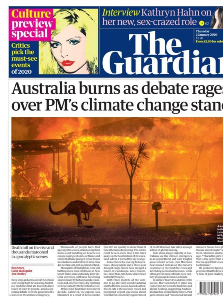 How global media is responding to the Australian bushfires The