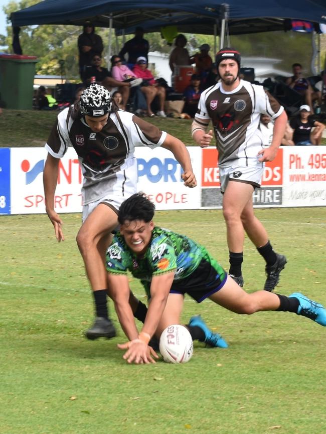 Under-17 grand final between GH United and Railways at the Mackay Indigenous Rugby League Carnival. Picture: Mitch Bourke.