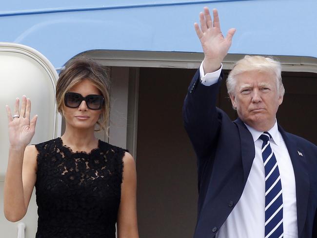 Melania Trump Is Pictured in an Italian Dress to Celebrate