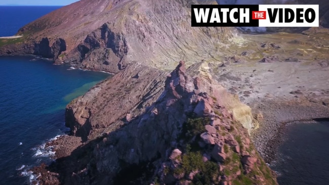 First drone footage of White Island volcano since 2019 eruption