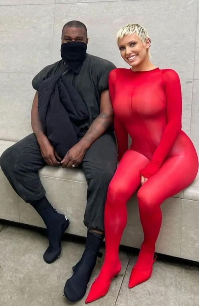 Kanye West has reportedly not been in contact with wife Bianca Censori since mid-October. Picture: Angelina Censori/instagram/@kanyethegoatwest