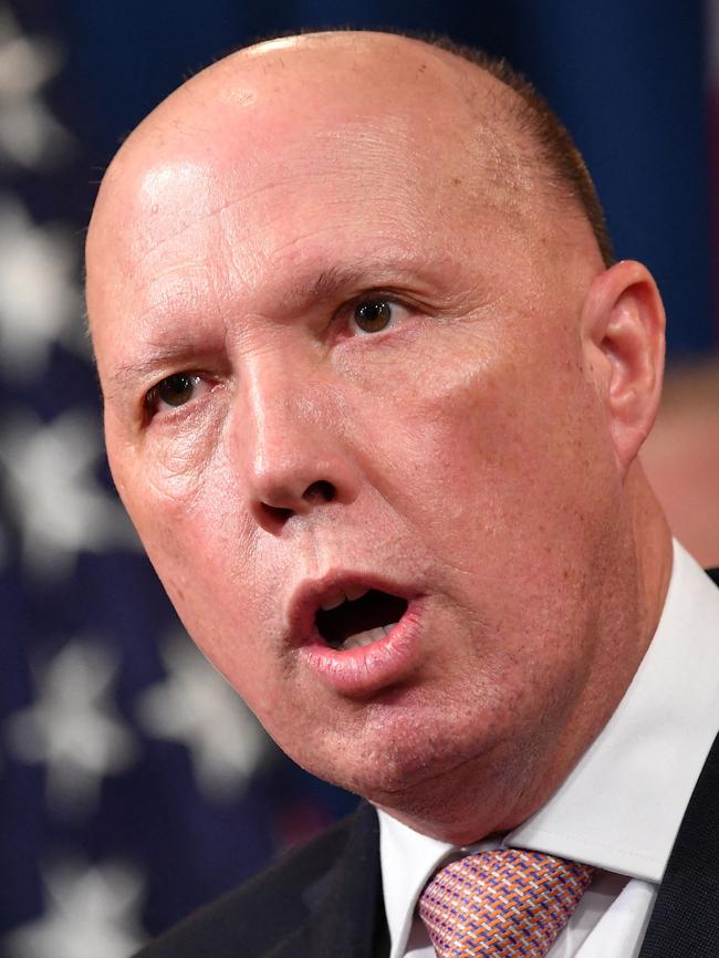 New Defence Minister Peter Dutton. Picture: AFP