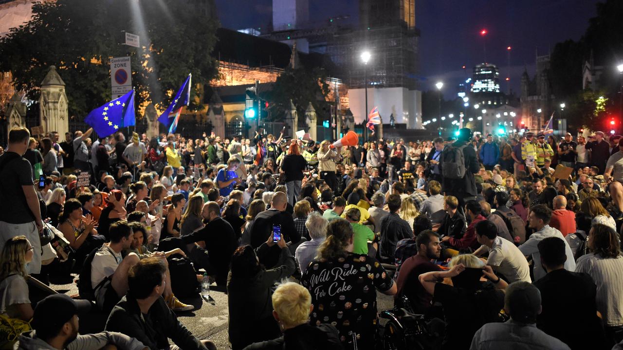 Protesters are gathering by their thousands in London. Picture: Peter Summers/Getty Images