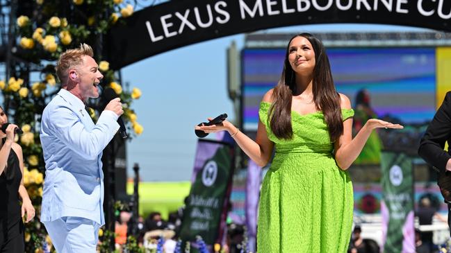 Ronan Keating and Ricki Lee took to the stage. Photo by Vince Caligiuri/Getty Images