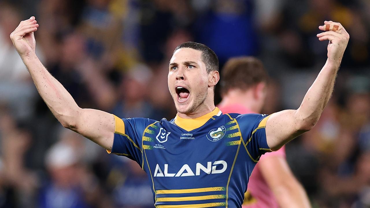 Mitch Moses nailed a field goal to help Parramatta beat Penrith last year. Picture: Cameron Spencer/Getty Images