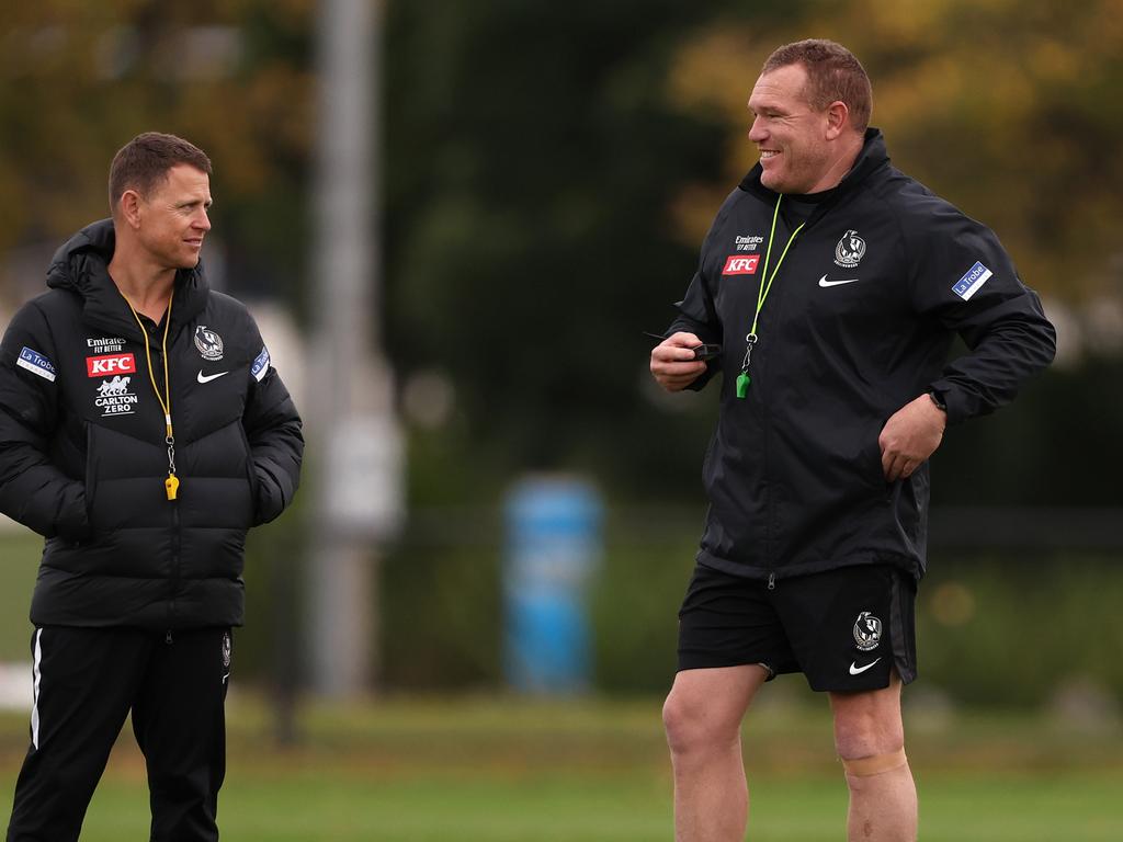 Brendon Bolton and Justin Leppitsch had to step up. Picture: Robert Cianflone/Getty Images