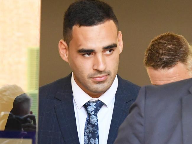 NRL player Tyrone May pleaded guilty to filming an intimate video without consent. Picture: AAP Image/Peter Rae