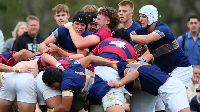 The BSHS forwards matched it with the best of them. Picture: Tertius Pickard