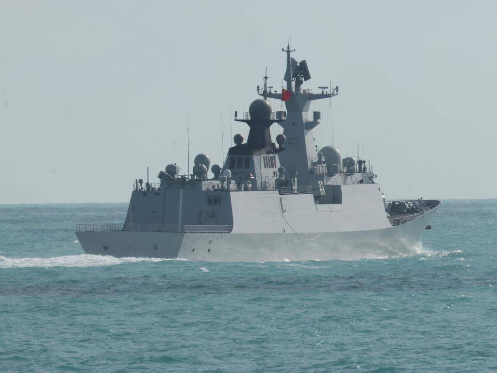 A handout photo taken on February 11, 2025 and released on February 13, 2025 by the Australian Defence Force shows China's Peopleâs Liberation Army-Navy Jiangkai-class frigate Hengyang, part of a task group operating to the north east of Australia. (Photo by Handout / AUSTRALIAN DEFENCE / AFP) / ----EDITORS NOTE ----RESTRICTED TO EDITORIAL USE MANDATORY CREDIT " AFP PHOTO / AUSTRALIAN DEFENCE" NO MARKETING NO ADVERTISING CAMPAIGNS - DISTRIBUTED AS A SERVICE TO CLIENTS