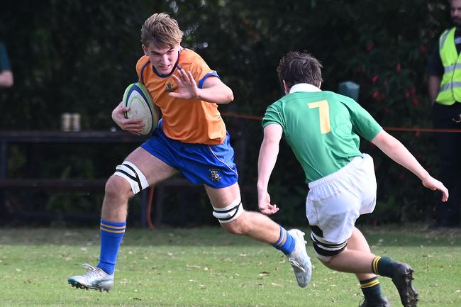 Seb Gardiner. AIC First XV rugby union between Villanova College and Ashgrove. Saturday June 7, 2025. Picture, John Gass