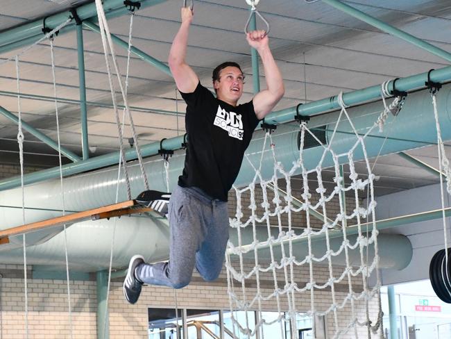 Jack Wighton in action during Canberra’s pre-season training camp.