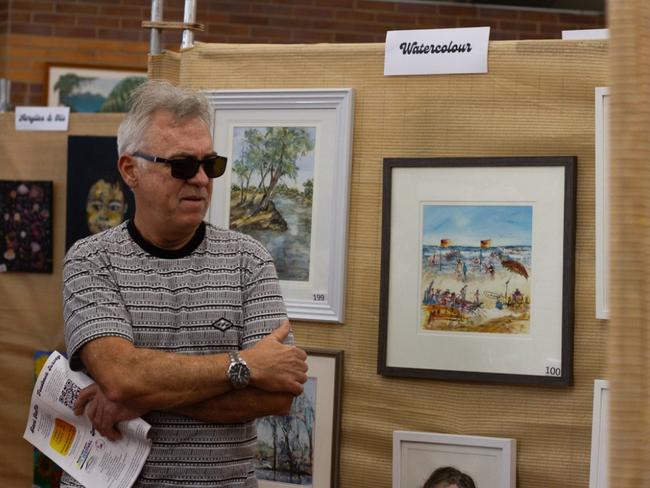 Hundreds of local artworks were on display at the Moore Park Beach Arts Festival.