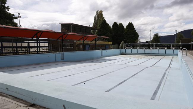 The Glenorchy Memorial Pool that remains closed. Picture: Nikki Davis-Jones