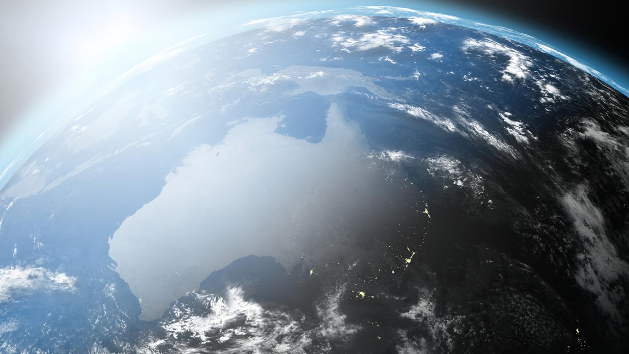 Space tourists may be able to look at Australia from 800-1200km above the Earth by some time in 2021. Picture: Shutterstock/NASA
