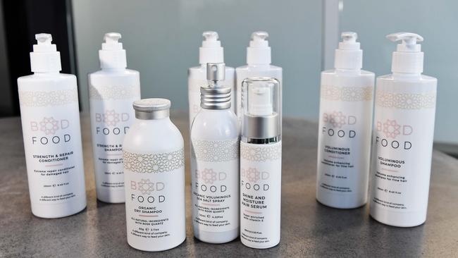 Founder Linda Ireland of BodFood, hair care products with natural and eco-friendly ingredients. Picture: Patrick Woods.