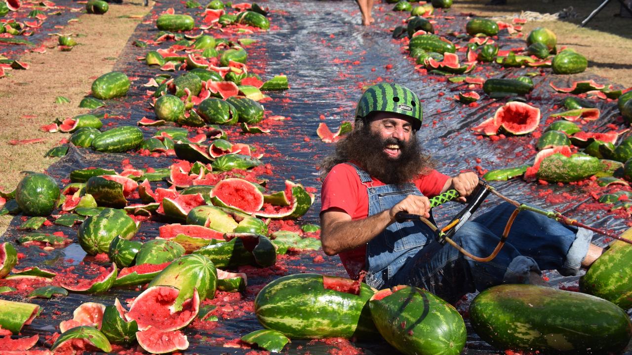 All the melon madness from the Chinchilla Melon Festival 2023. Picture: Emily Devon