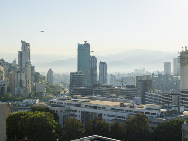 The cityscape of Beirut, Lebanon, where Australian mother Sally Faulkner and the crew of 60 Minutes are being held in prison following a botched child retrieval operation. Picture: Ben Stevens/i-Images