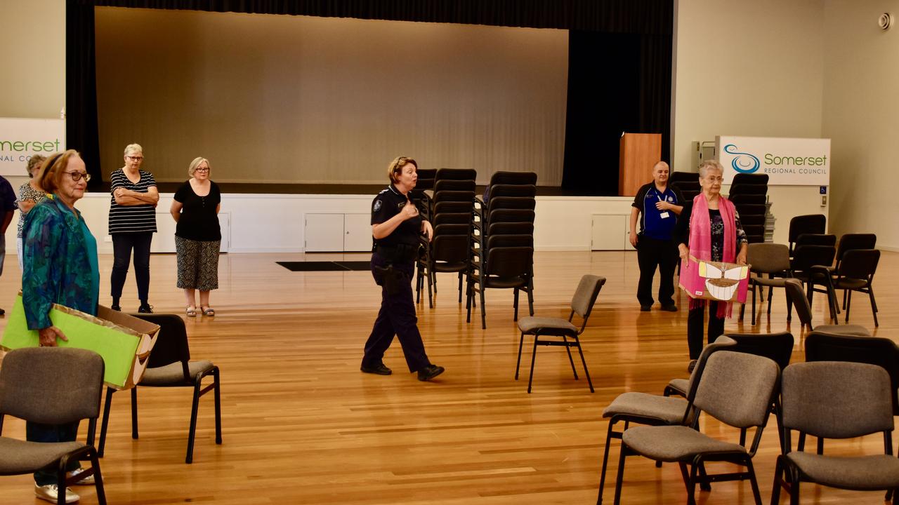 Seniors Road Trip to Road Safety, Somerset Civic Centre, Esk. March 25, 2021. Photo: Hugh Suffell.