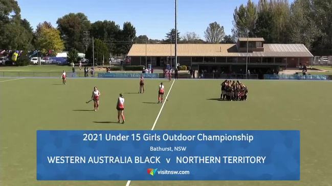 REPLAY: National U15's Girls Hockey Championships - WA Black vs NT