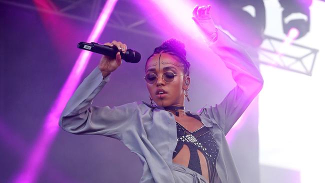 Armed to the teeth. FKA Twigs at 2015 St Jerome's Laneway Festival - Melbourne. Picture: Mark Stewart