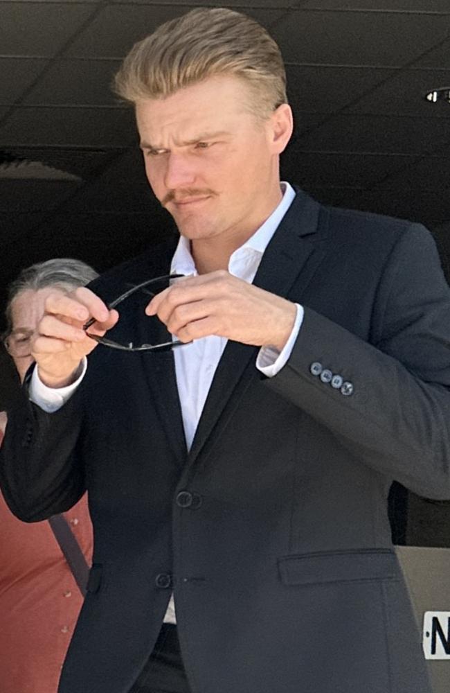 Tyrone Kurtis Jeffcock leaving Maroochydore Magistrates Court on October 17, 2024. Picture: Sam Turner