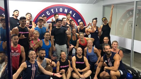 Mark Wahlberg at F45 Woolloomooloo.