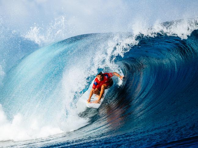 CLOUDBREAK, FIJI - AUGUST 22: Jack Robinson of Australia surfs in Heat 2 of the Opening Round at the Corona Fiji Pro on August 22, 2024 at Cloudbreak, Fiji. (Photo by Aaron Hughes/World Surf League)