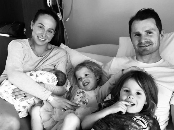 Patrick and Mardi Dangerfield welcomed their third child, Winnifred Elizabeth. Pic: Instagram