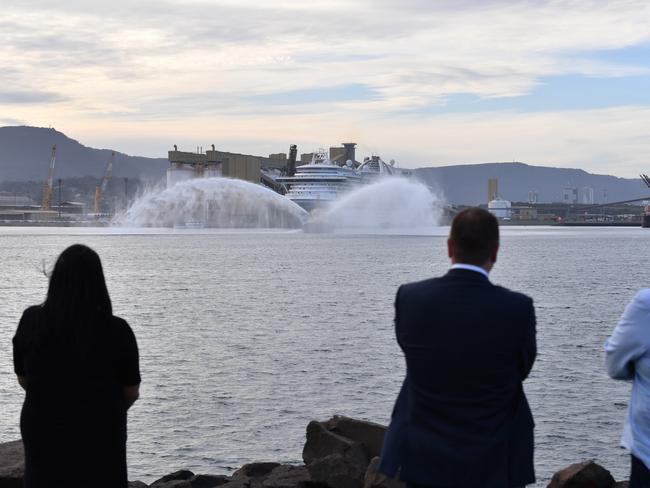 Princess Cruises president Jan Swartz thanked the community for their support. Picture: Dean Lewins/AAP