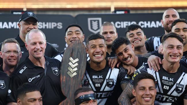 NZ Kiwis coach Michael Maguire is on the verge of signing on as NSW Blues coach. Picture: Getty Images