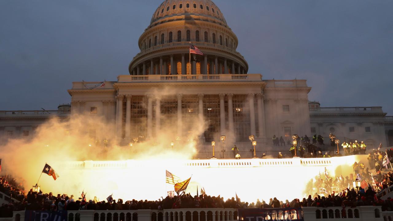 The US Capitol on the evening of January 6. Picture: Leah Mills/Reuters