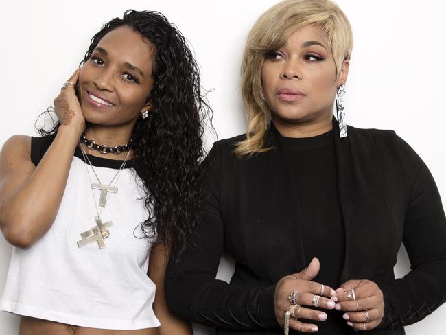 TLC’s Rozonda "Chilli" Thomas, left, and Tionne "T-Boz” Watkins have made their final album. Picture: Taylor Jewell/Invision/AP