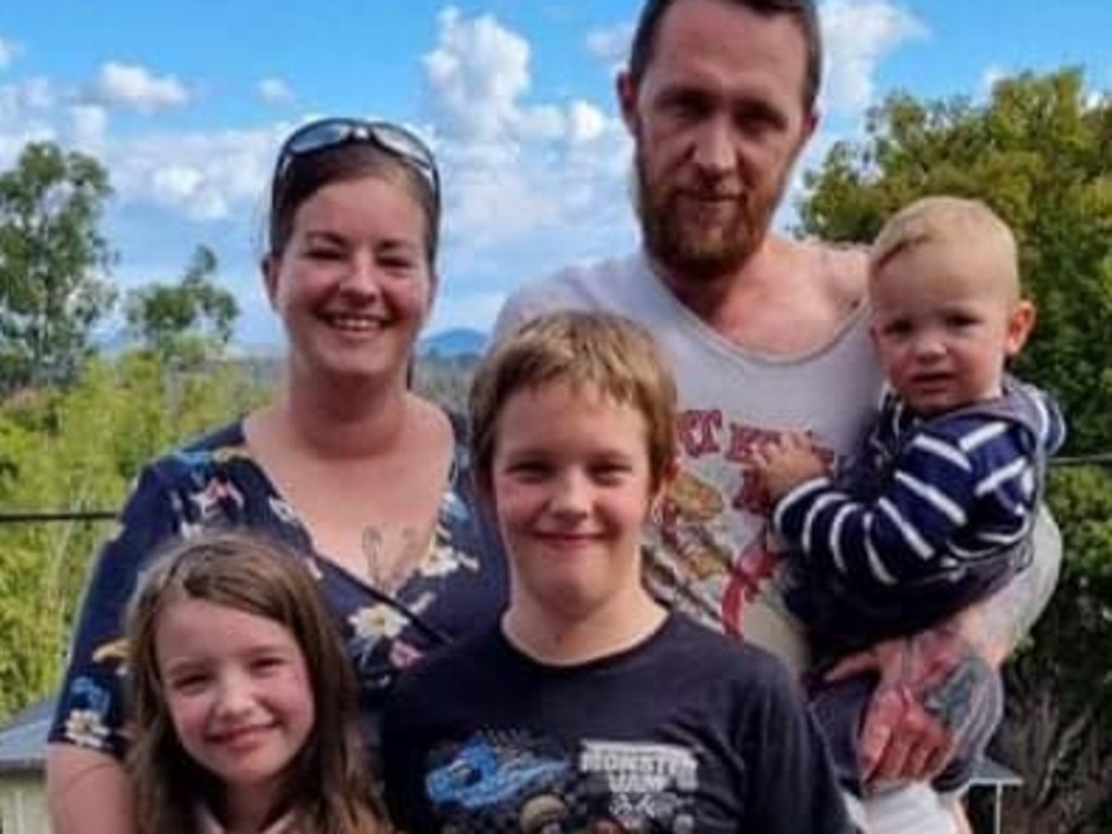 “He loved his children so much”: Phillip Sugg and his family. Photo: Klarissa Wilkinson.