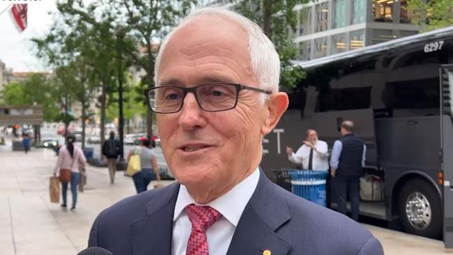 Former Australian Prime Minister Malcolm Turnbull in Washington on Friday.