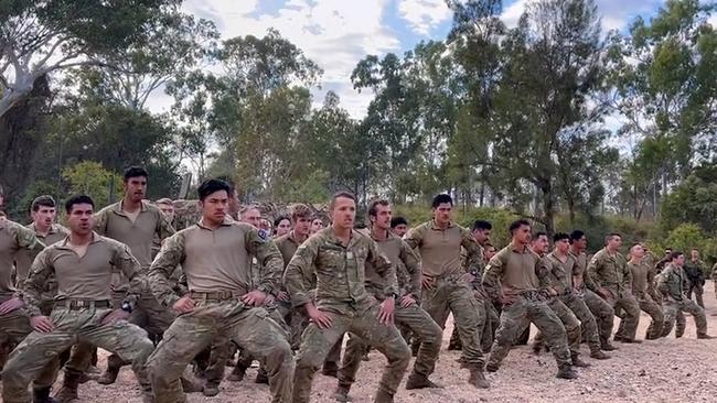 New Zealand soldiers perform the Haka Tu before Exercise Talisman Sabre 2023 in this still image from a New Zealand Defence Force video. Picture: Supplied