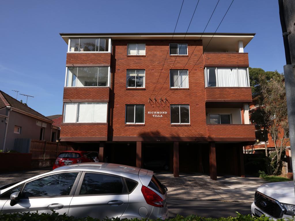 Exterior shot of the Randwick apartment. Picture Nathan Smith