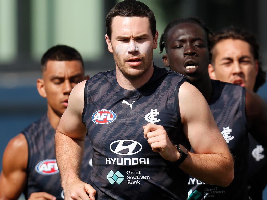 Mitch McGovern looks set to assume the defensive mantle vacated by Liam Jones. Picture: AFL Photos/Getty Images