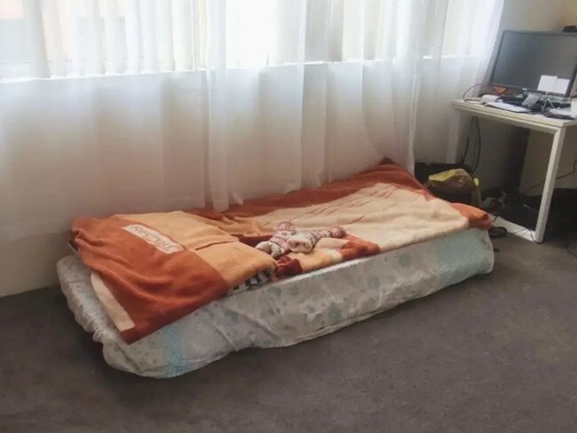 For $210 a week this listing offers the chance to rent a single mattress on the floor.