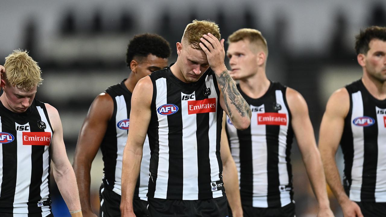 It was a horror night for Collingwood. Photo: Quinn Rooney/Getty Images.